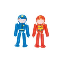 Figūriņas - MOCHTOYS Constructor Pin Bricks EMERGENCY Policeman Firefighter 102 e. cena un informācija | Konstruktori | 220.lv