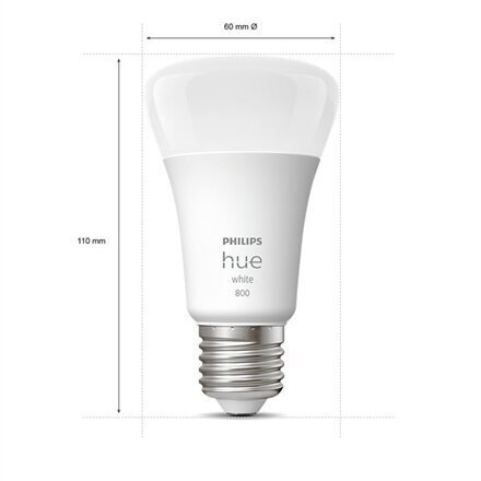 Viedās LED spuldzes Philips Hue E27 9W 800lm, 4 gab. cena un informācija | Spuldzes | 220.lv