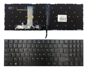 Клавиатура Lenovo: Legion Y520, Y520-15Ikb, Y720-15Ikb, R720 R720-15Ikb с белой подсветкой цена и информация | Аксессуары для компонентов | 220.lv