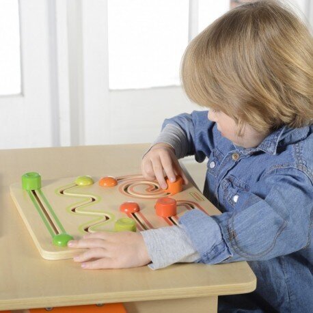 Sensorā izglītojošā rotaļlieta, MASTERKIDZ Training Board Sliding Game Maze cena un informācija | Rotaļlietas zīdaiņiem | 220.lv