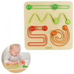 Sensorā izglītojošā rotaļlieta, MASTERKIDZ Training Board Sliding Game Maze cena un informācija | Rotaļlietas zīdaiņiem | 220.lv