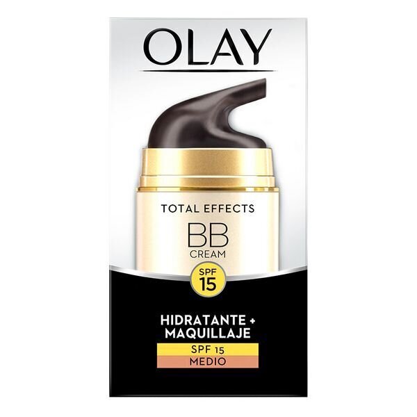 Mitrinošs Krēms ar Krāsu Total Effects Bb Cream Olay Spf 15 (50 ml) cena un informācija | Sejas krēmi | 220.lv