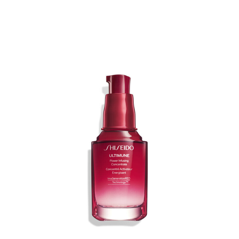 Pret novecošanas serums Shiseido Ultimune Power Infusing Concentrate (30 ml) cena un informācija | Serumi sejai, eļļas | 220.lv