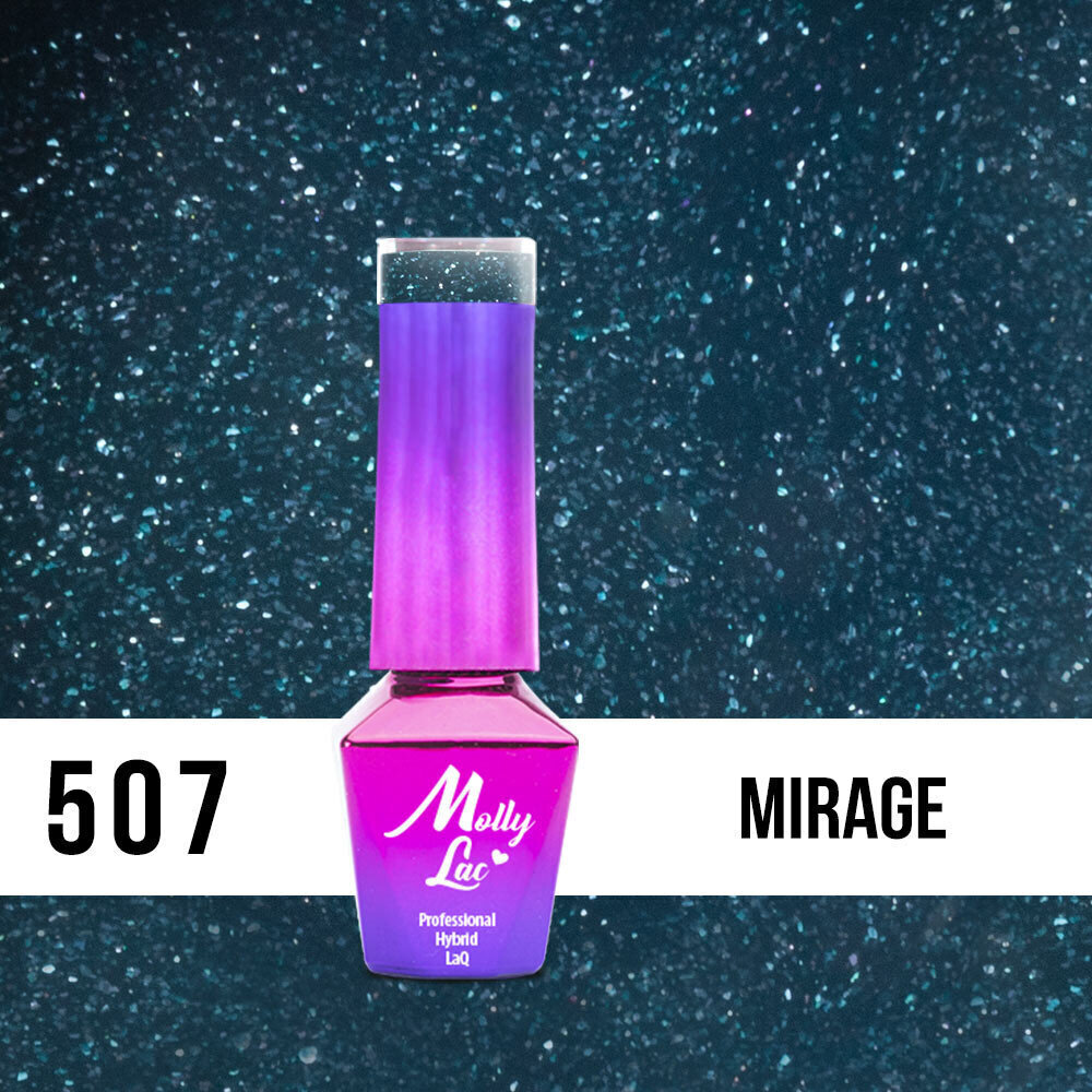 Gel lakas MollyLac - Mirage 5ml Nē 507 цена и информация | Nagu lakas, stiprinātāji | 220.lv