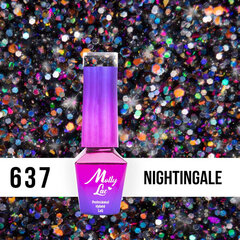 Гель лак для ногтей Molly Lac - Spotlight Nightingale 5 мл Но. 637 цена и информация | Лаки для ногтей, укрепители | 220.lv