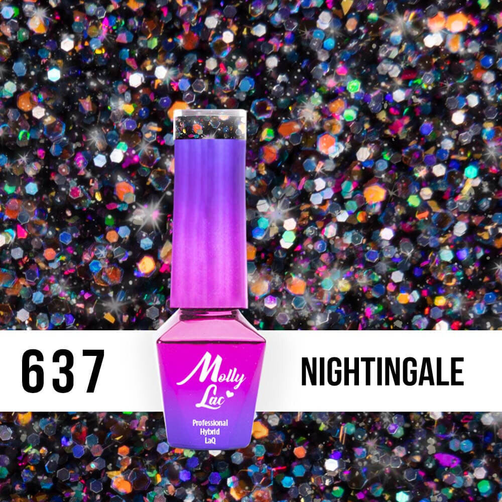 Gela nagu laka Molly Lac - Spotlight Nightingale Nr. 637, 5ml cena un informācija | Nagu lakas, stiprinātāji | 220.lv