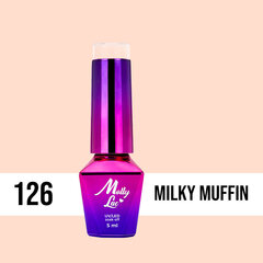 Гель лак для ногтей Molly Lac - Yoghurt Milky Muffin 5ml Но. 126 цена и информация | Лаки для ногтей, укрепители | 220.lv