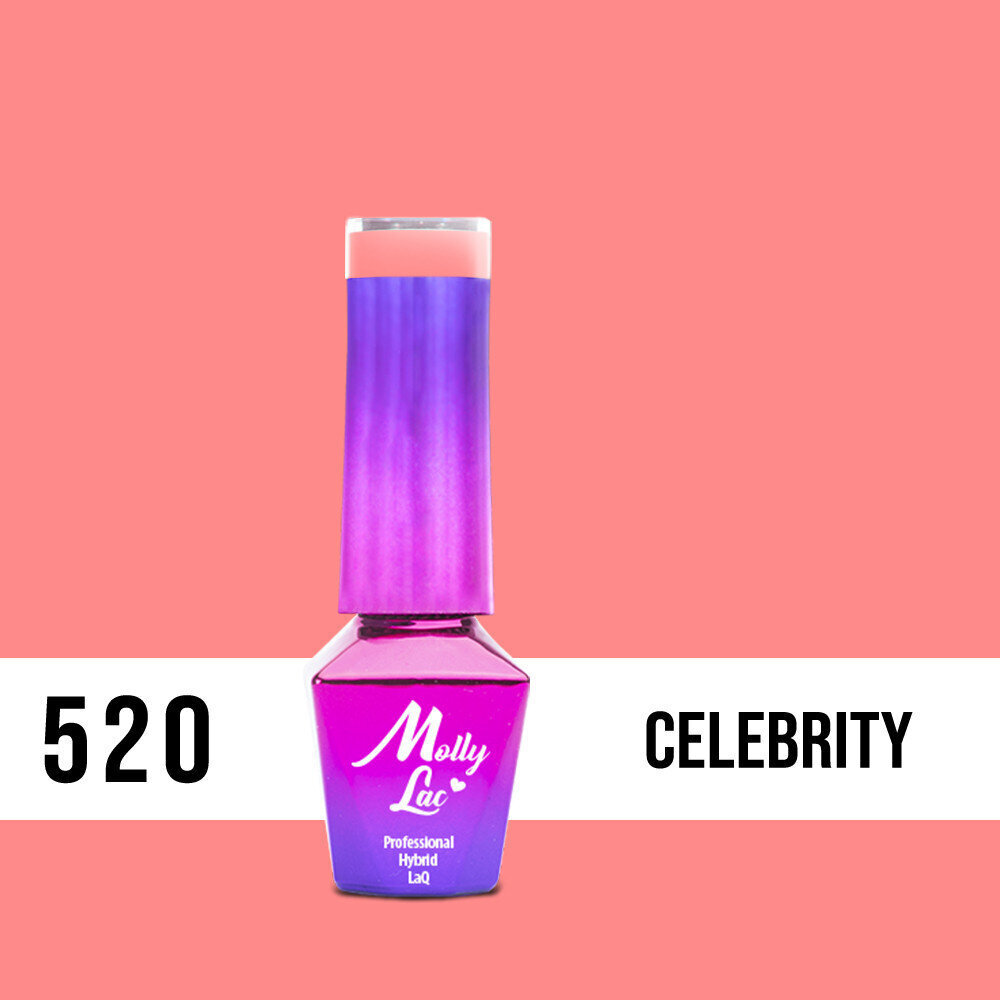 Gela nagu laka Molly Lac - I’m The Nudelover Celebrity Nr. 520, 5ml cena un informācija | Nagu lakas, stiprinātāji | 220.lv