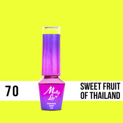 Гель лак для ногтей Molly Lac - Women in Paradise - Sweet fruit of Thailand 5ml Но. 70 цена и информация | Лаки для ногтей, укрепители | 220.lv
