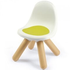Dārza vai istabas krēsls ar atzveltni baltā un zaļā krāsā, SMOBY cena un informācija | Bērnu krēsliņi un bērnu galdiņi | 220.lv