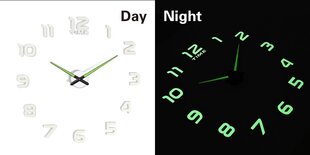 Sienas pulkstenis, dienasgaismas 50-60 cm cena un informācija | Pulksteņi | 220.lv