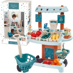 Stends ar augļiem un dārzeņiem, Ecoiffier Stall Shop Vert Azur + 41 Akc. cena un informācija | Rotaļlietas meitenēm | 220.lv