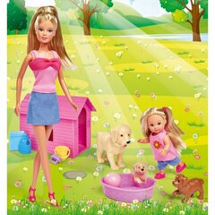 Lelles Stefija un Evija ar suņiem cena un informācija | Rotaļlietas meitenēm | 220.lv