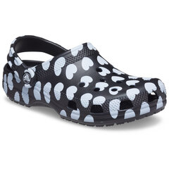 Тапки Crocs™ Classic Heart Print Clog 207679 167634 цена и информация | Шлепанцы, тапочки для женщин | 220.lv