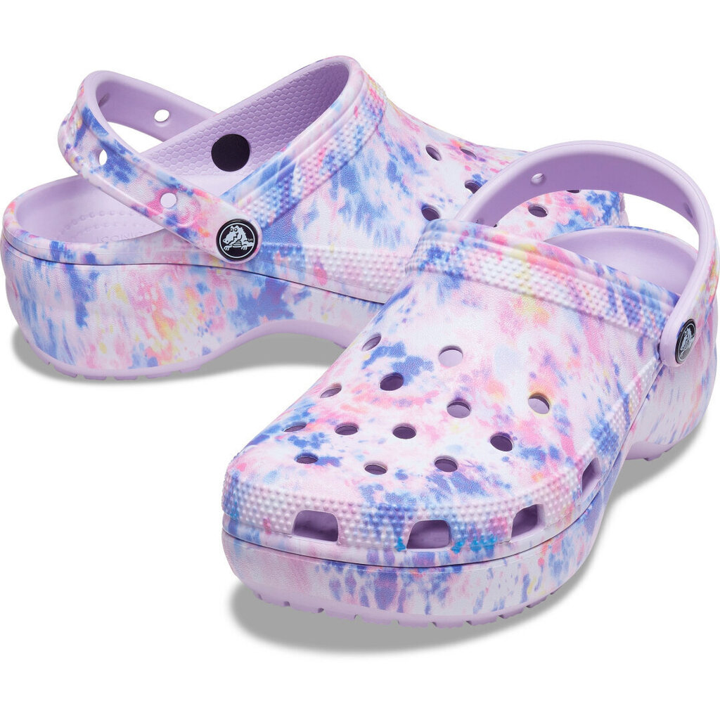 Crocs™ Classic Platform TieDye Graphic Clog Women's 166747 цена и информация | Sieviešu sandales | 220.lv