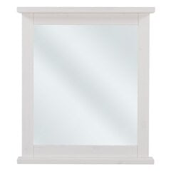 Vannas istabas spogulis Hakano Lovin, 80x70 cm, balts cena un informācija | Vannas istabas spoguļi | 220.lv