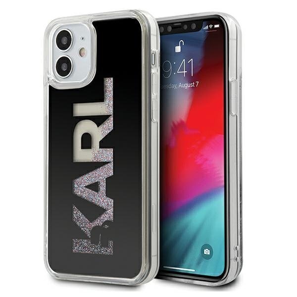 Telefona vāciņš Karl Lagerfeld KLHCP12SKLMLBK iPhone 12 mini 5,4" cena un informācija | Telefonu vāciņi, maciņi | 220.lv