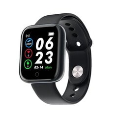 iWear M7 Fitnesa Viedpulkstenis ar Full Touch 1.3'' IPS displeju Asinsspiediena & Pulsa mēr. / Soc. tīkliem Melna cena un informācija | Viedpulksteņi (smartwatch) | 220.lv