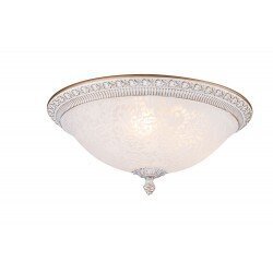 Griestu lampa Maytoni Ceiling &amp;amp; Wall baltā krāsā ar zelta dekoriem C908-CL-03-W cena un informācija | Griestu lampas | 220.lv