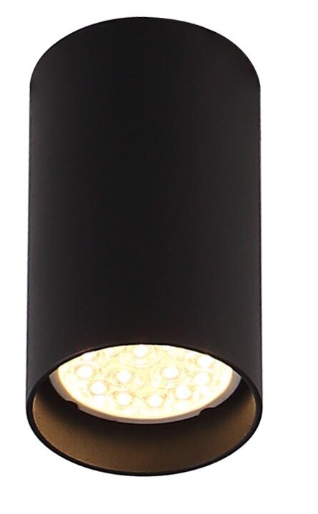 Griestu lampa Maxlight Pet kolekcija melnā krāsā &Oslash;6cm 1xGU10 C0142 cena un informācija | Griestu lampas | 220.lv
