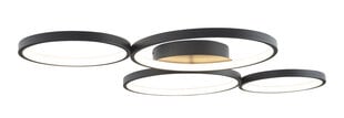 Griestu lampa Maxlight Velvet kolekcija melna riņķveida 95x65cm 67W 3000K C0200 цена и информация | Потолочные светильники | 220.lv