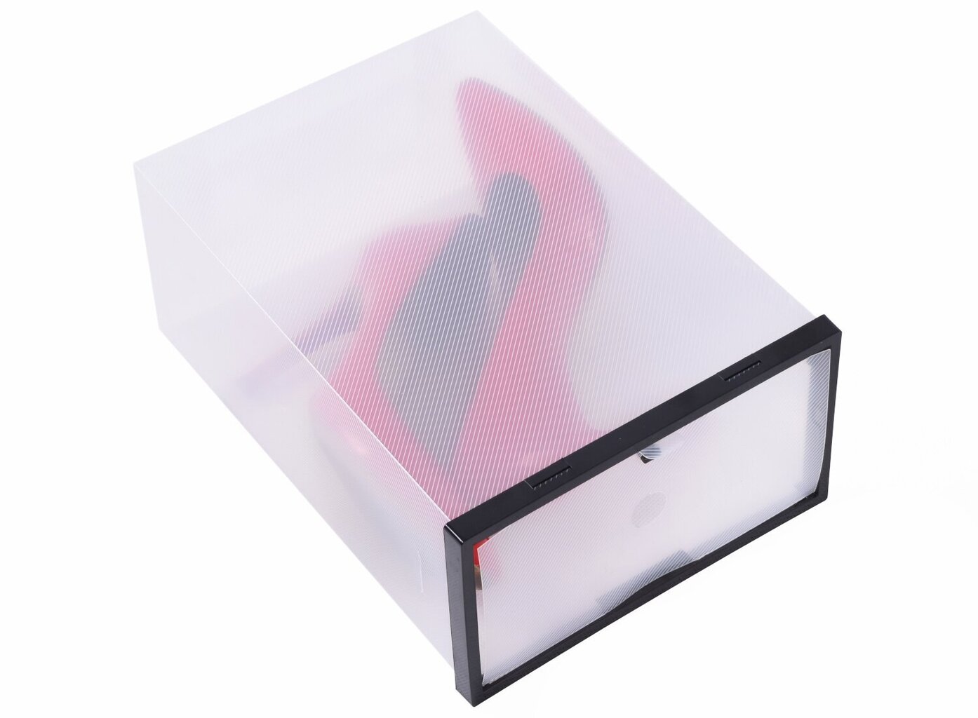 Caurspīdīga apavu kaste 10 gab. ar rāmi cena un informācija | Pakaramie un apģērbu maisi | 220.lv