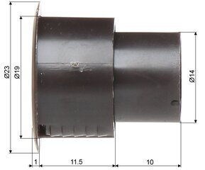 Cilindriskais herkons KN-06C-BR цена и информация | Системы безопасности, контроллеры | 220.lv