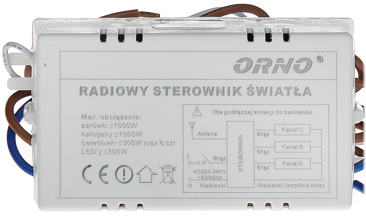 Radio kontrolieris OR-GB-411 cena un informācija | Drošības sistēmas, kontrolieri | 220.lv