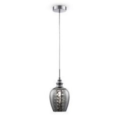 Griestu lampa Maytoni Pendant niķeļa krāsā ar dūmakainu kupolu MOD033-PL-01-N цена и информация | Люстры | 220.lv