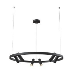 Griestu lampa Maytoni Technical melnā krāsā ar LED diodēm MOD102PL-L42B cena un informācija | Lustras | 220.lv