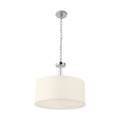 Griestu lampa Maxlight Elegance kolekcija hroma krāsā ar baltu abažūru un kristāliem 3xE27 P0060 cena un informācija | Lustras | 220.lv