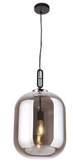 Griestu lampa Maxlight Honey kolekcija melnā krāsā ar dūmakainu kupolu 1xE27 P0298 cena un informācija | Piekaramās lampas | 220.lv