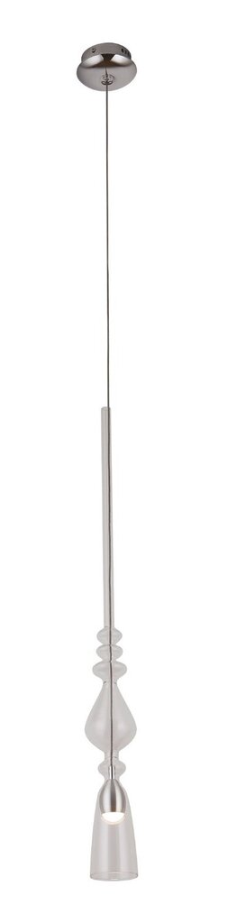 Griestu lampa Maxlight Murano kolekcija hroma krāsā ar stikla plafonu 3W 3000K P0246 cena un informācija | Piekaramās lampas | 220.lv