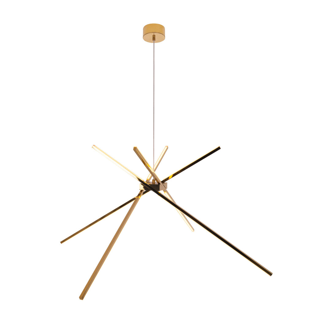 Griestu lampa Maxlight Spider kolekcija zelta krāsā &Oslash;114cm 33W 3000K P0457 cena un informācija | Lustras | 220.lv