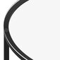 vidaXL kafijas galdiņš, melns un caurspīdīgs, 70 cm, rūdīts stikls цена и информация | Žurnālgaldiņi | 220.lv