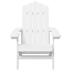 vidaXL dārza krēsli, 2 gab., HDPE, balti cena un informācija | Dārza krēsli | 220.lv