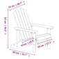vidaXL dārza krēsli, 2 gab., HDPE, ūdens zili цена и информация | Dārza krēsli | 220.lv