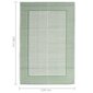 vidaXL āra paklājs, zaļš, 120x180 cm, PP cena un informācija | Paklāji | 220.lv