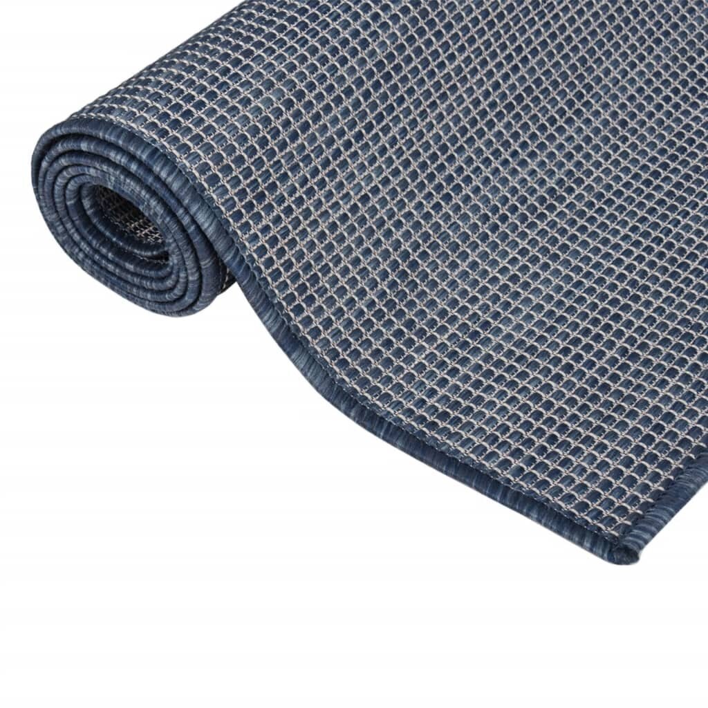 vidaXL āra paklājs, 160x230 cm, zils cena un informācija | Paklāji | 220.lv