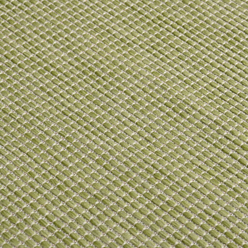 vidaXL āra paklājs, 80x250 cm, zaļš цена и информация | Paklāji | 220.lv