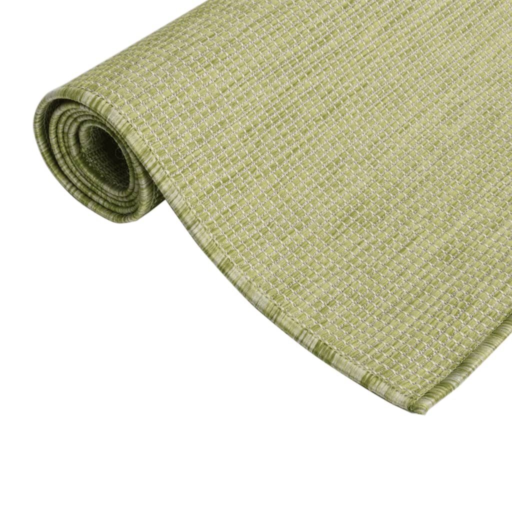 vidaXL āra paklājs, 80x250 cm, zaļš цена и информация | Paklāji | 220.lv