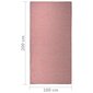 vidaXL āra paklājs, 100x200 cm, sarkans cena un informācija | Paklāji | 220.lv
