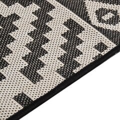 vidaXL āra paklājs, 80x150 cm, melnas svītras цена и информация | Коврики | 220.lv