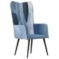 vidaXL atpūtas krēsls, tekstilmozaīkas audums, džinsa dizains цена и информация | Atpūtas krēsli | 220.lv