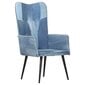 vidaXL atpūtas krēsls, tekstilmozaīkas audums, džinsa dizains cena un informācija | Atpūtas krēsli | 220.lv