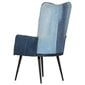 vidaXL atpūtas krēsls, tekstilmozaīkas audums, džinsa dizains cena un informācija | Atpūtas krēsli | 220.lv