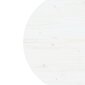 vidaXL galda virsma, balta, Ø60x2,5 cm, priedes masīvkoks cena un informācija | Virsmas galdiem | 220.lv