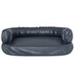 vidaXL ergonomiska suņu gulta, tumši zila, 60x42 cm, mākslīgā āda cena un informācija | Suņu gultas, spilveni, būdas | 220.lv