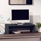 vidaXL monitora paliktnis, pelēks, 50x27x15 cm, priedes masīvkoks cena un informācija | TV galdiņi | 220.lv