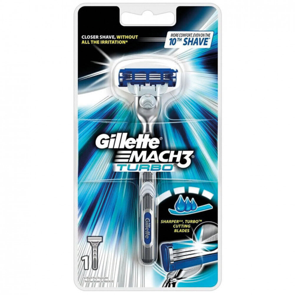 Asmens Gillette Mach3 Turbo 1 cena un informācija | Skūšanās piederumi, kosmētika | 220.lv